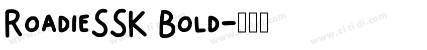 RoadieSSK Bold字体转换